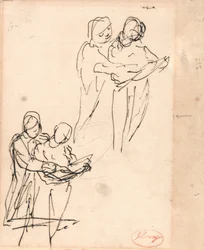 Paar, das ein Buch untersucht